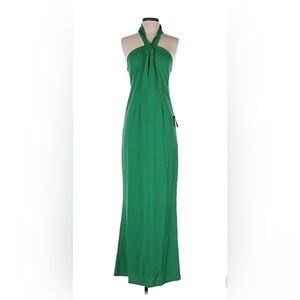 Lulu's Vibrant Green Halter Maxi Dress